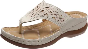 Orthopedic Flip Flops for Women with Arch Support Recovery Sandals Slip On Shoes Comfortable Walking Shoes Summer Beach Casual Yoga Mat Thong Sandals