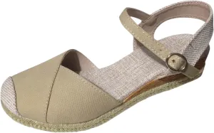 Orthopedic Platform Wedge Sandals for Women Summer Ankle Strap Closed Toe Espadrille Strappy Slip on Sandals