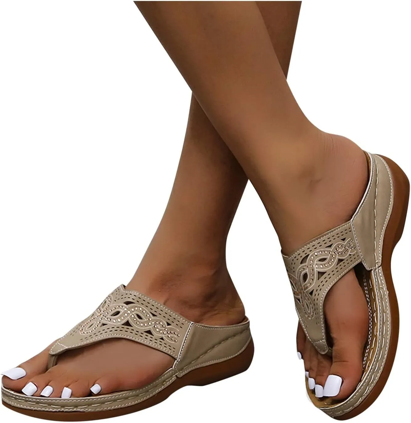 Orthopedic Sandals for Women 2025 Wide Feet Orthotic Beach Sandals for Women Summer Sandals Dressy Orthotic Walking Sandals Women Comfort Beach Orthopedic Cute Summer Sandals for Women 2025