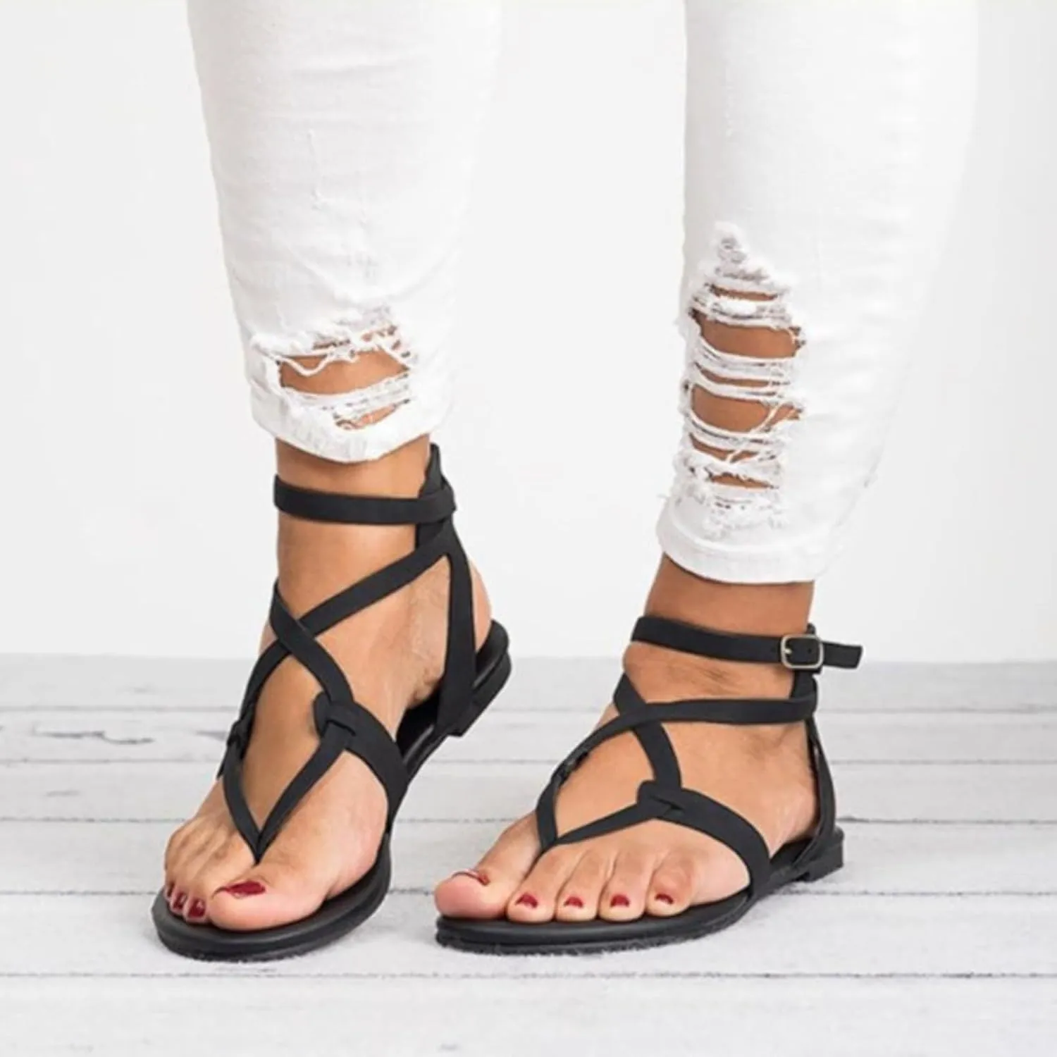 Orthopedic Sandals for Women Arch Support Strappy Orthotic Flip Flops Cushion Barefoot Soft Toe Non Slip Sole Dressy Casual Beach Footwear Summer Flip Flops for Women
