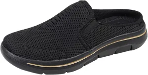 Orthopedic Walking Shoes Mules for Women 2025 Casual Mesh Summer Slip-On Breathable Slippers Closed Toe Hands Free Slingback Slides with Arch-Support
