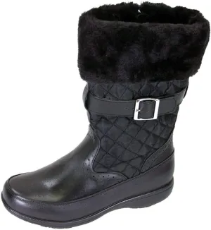 Peerage Leila Women Wide Width Leather Boots for Fall and Winter