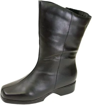 Peerage Simone Women Wide Width Casual Dress Mid Calf Leather Boots