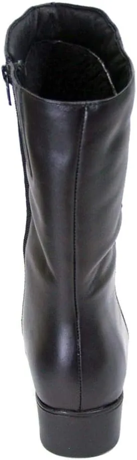 Peerage Simone Women Wide Width Casual Dress Mid Calf Leather Boots