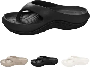 Pillow Flip Flops with Arch Support for Women Plantar Fasciitis Orthopedic Sandals Walking Platform Flipflops Pillow Soft Beach Shoes Non-slip Comfortable Lightweight Slippers Indoor and Outdoor