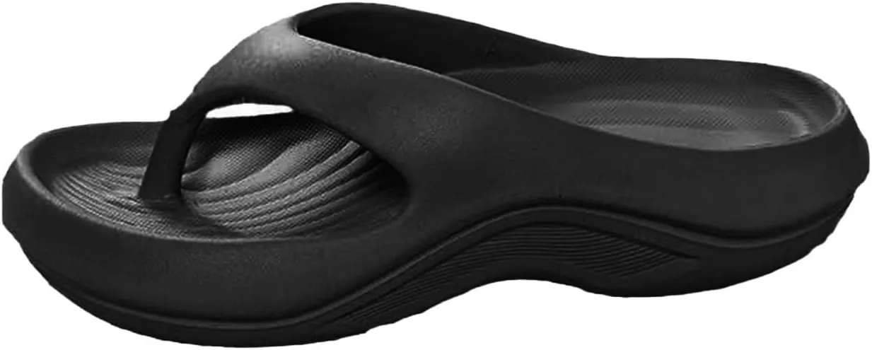 Pillow Flip Flops with Arch Support for Women Plantar Fasciitis Orthopedic Sandals Walking Platform Flipflops Pillow Soft Beach Shoes Non-slip Comfortable Lightweight Slippers Indoor and Outdoor