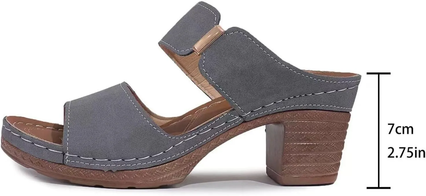 Platform Wedge Sandals for Women 2025 Dressy Summer Ankle Strap Wedges Casual Hollow Out Open Toe Low Heel Comfortable Sandal Work Sandals for Women Office Breathable Dress Shoes