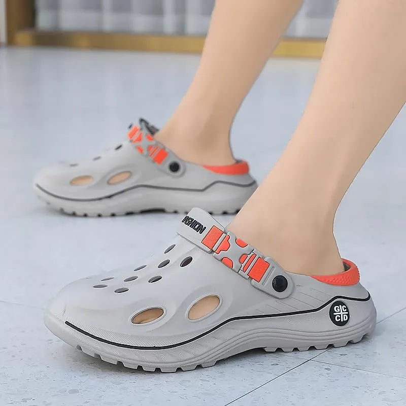 Qiucdzi Mens Womens Clogs Unisex Garden Shoes Mules with Arch Support Comfort Slip-on Outdoor Sandals Slippers for Work Beach Casual
