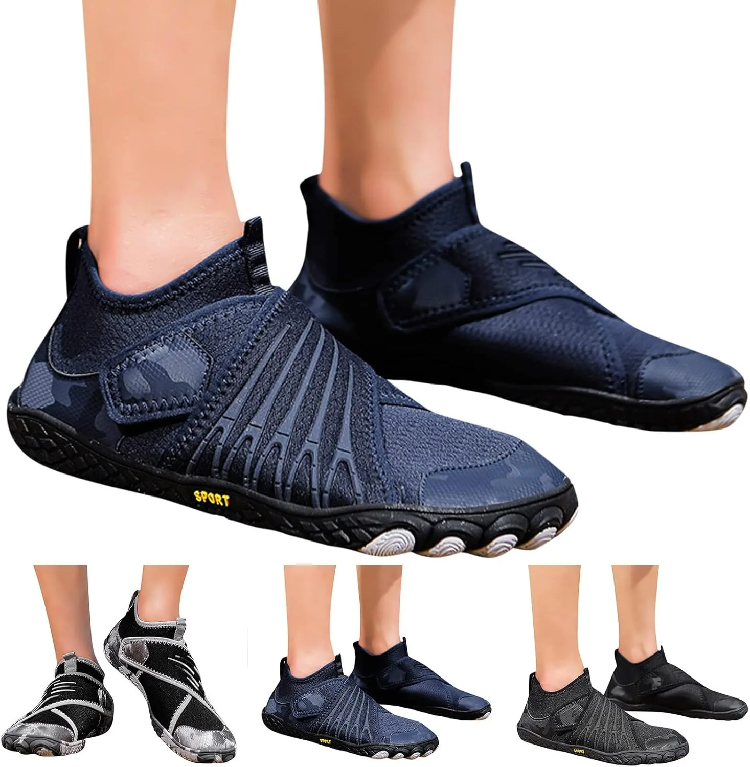 Quick Dry Barefoot Water Shoes Womens Mens Aqua Swim Beach Pool Shoes Lightweight Outdoor Sports Hiking Surf Yoga Exercise Footwear