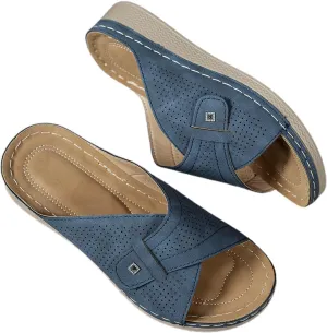 Sandals Women 2025 Slip On Dressy Summer Comfortable Slides Sandals Lightweight Memory Lace up Sandals for Women Size 12