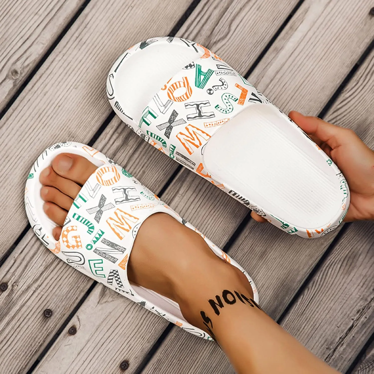 Shower Shoes Men's Shower Shoes Indoor Slippers Bathroom Slippers Men Women's Sandals for Gym Spa Pool