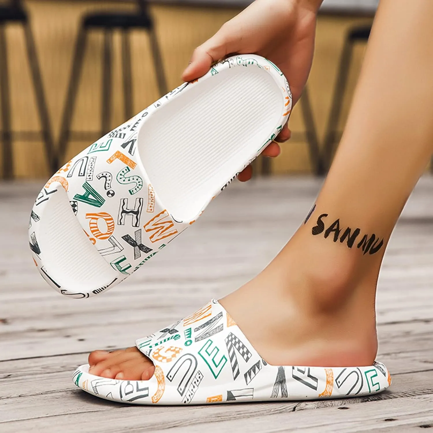 Shower Shoes Men's Shower Shoes Indoor Slippers Bathroom Slippers Men Women's Sandals for Gym Spa Pool