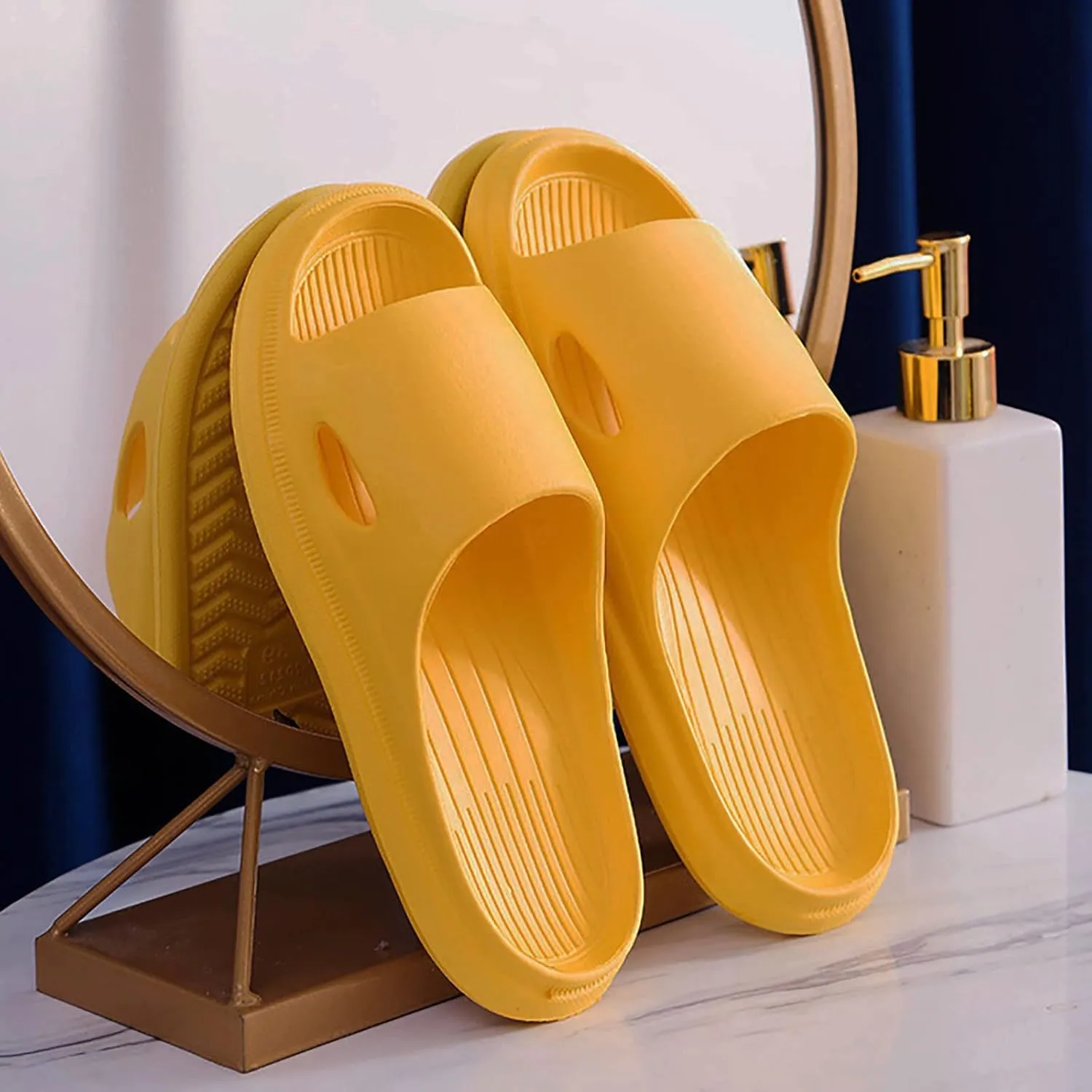 Shower Shoes Women's Slides Shower Sandals Mens Slippers Cloud Slippers Shoes with Drainage Holes