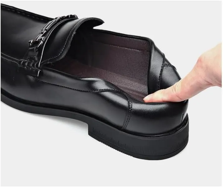 Sleek Men's Patent Leather Dress Shoes - Round-Toe Design with Traction Outsole for Proms & Award Ceremonies