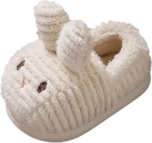 Slippers for Girls Size 12 Fashion Cute Autumn And Winter Girls Boys Slippers Flat Soft Girls Fuzzy Flip Flop Slippers