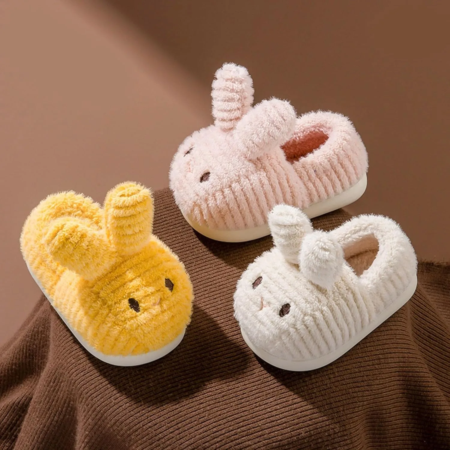 Slippers for Girls Size 12 Fashion Cute Autumn And Winter Girls Boys Slippers Flat Soft Girls Fuzzy Flip Flop Slippers