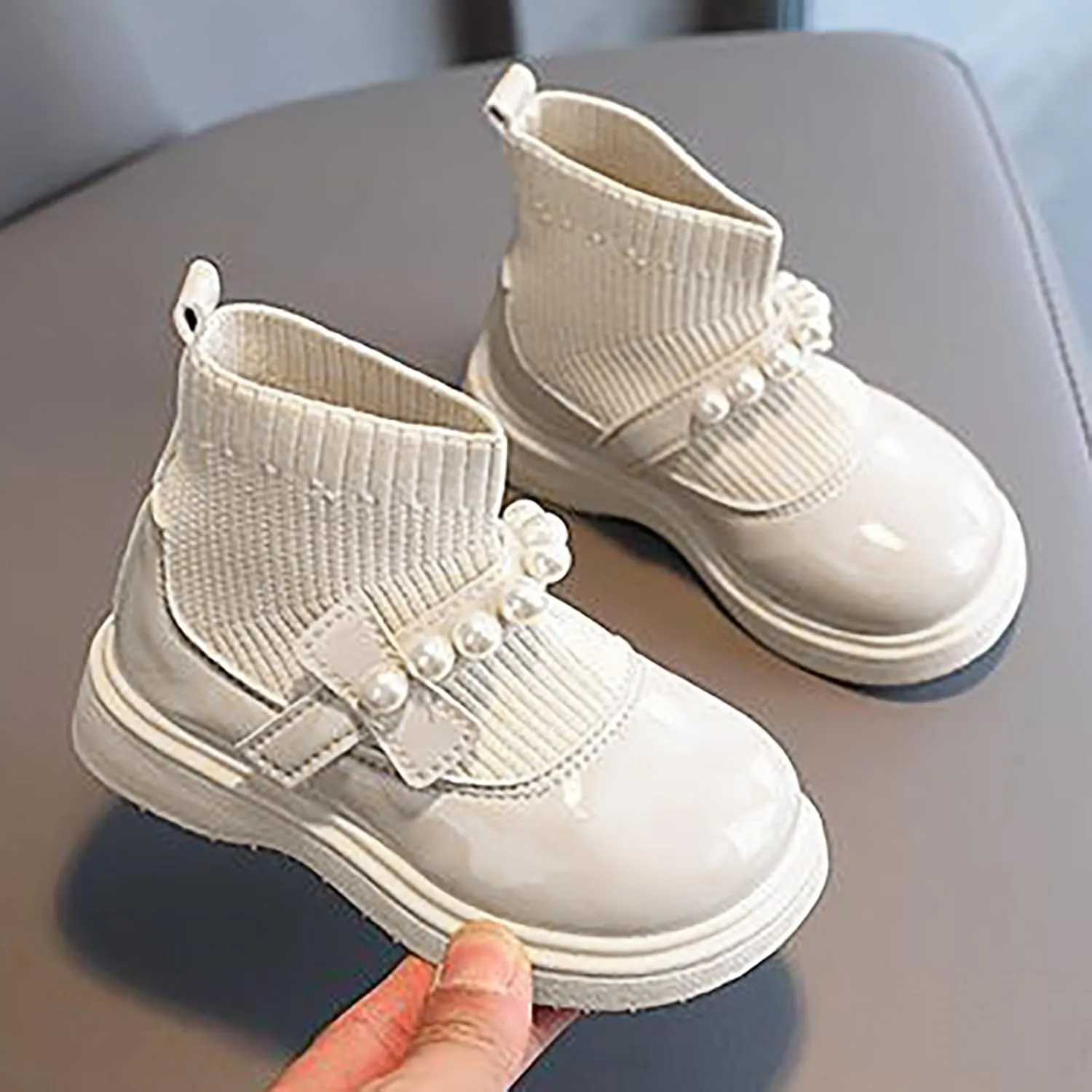 Snow Boots for Girls Boys Outdoor Boots Fur Lined Waterproof Ankle Shoes Warm Lightweight Winter Boot Fashion Boots