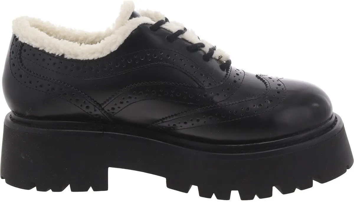 Steve Madden Womens Rudi Perforated Lace-Up Oxfords