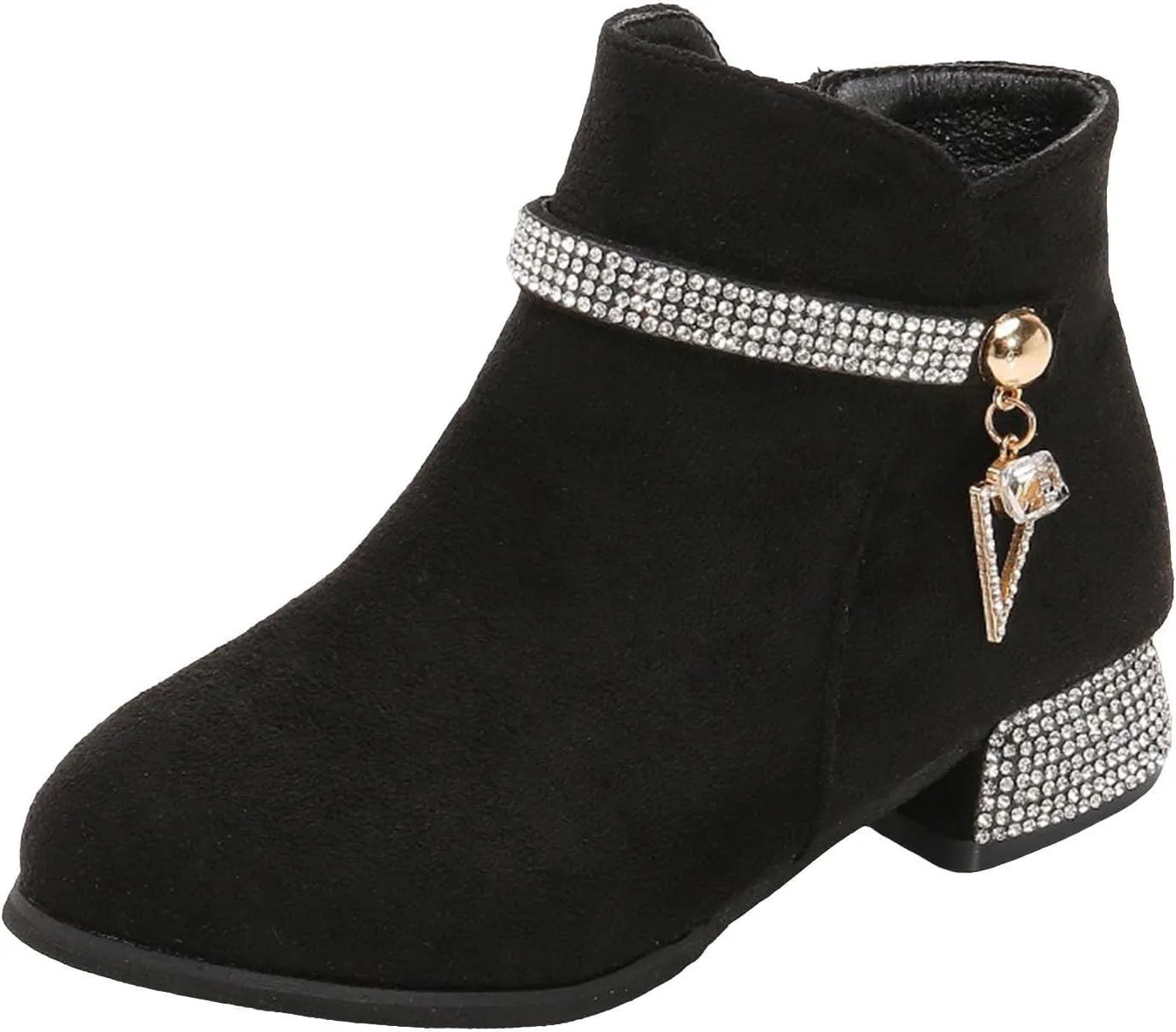 Toddler Boots Boots for Girls Cowgirl Boots Fashion Tassel Toddler Girls Boots Chunky Heels Mid boots Western Booties Slip On Riding Shoes