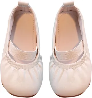 Toddler Flower Girl Dress Shoes Girl Party School Shoes Square Toe Ballerina Ballet Flats Wedding Girl Little Girl Shoes
