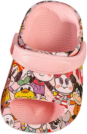Toddler Kids Boys Girls Summer Cute Cartoon Slippers Slides Water Clogs Sandals Infant Slip On Beach Pool Shoes