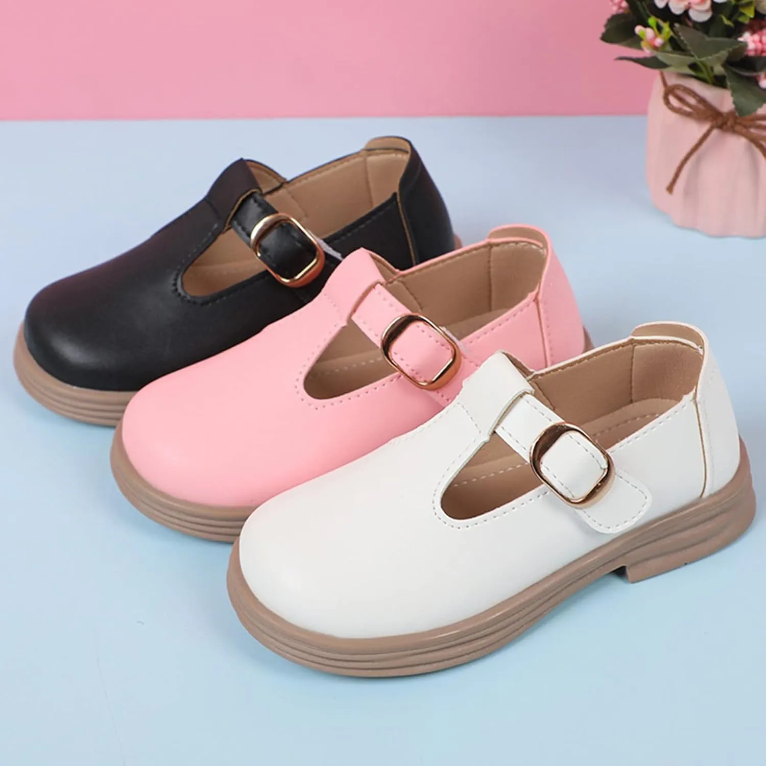 Toddler Little Girl Mary Jane Dress Shoes Ballet Flat for Girl Party School Shoes Uniform Shoes Shoes for Girls