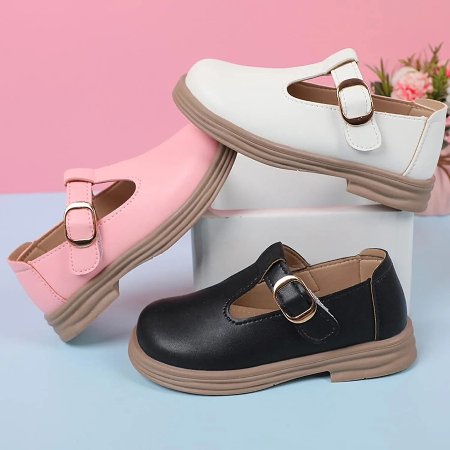 Toddler Little Girl Mary Jane Dress Shoes Ballet Flat for Girl Party School Shoes Uniform Shoes Shoes for Girls