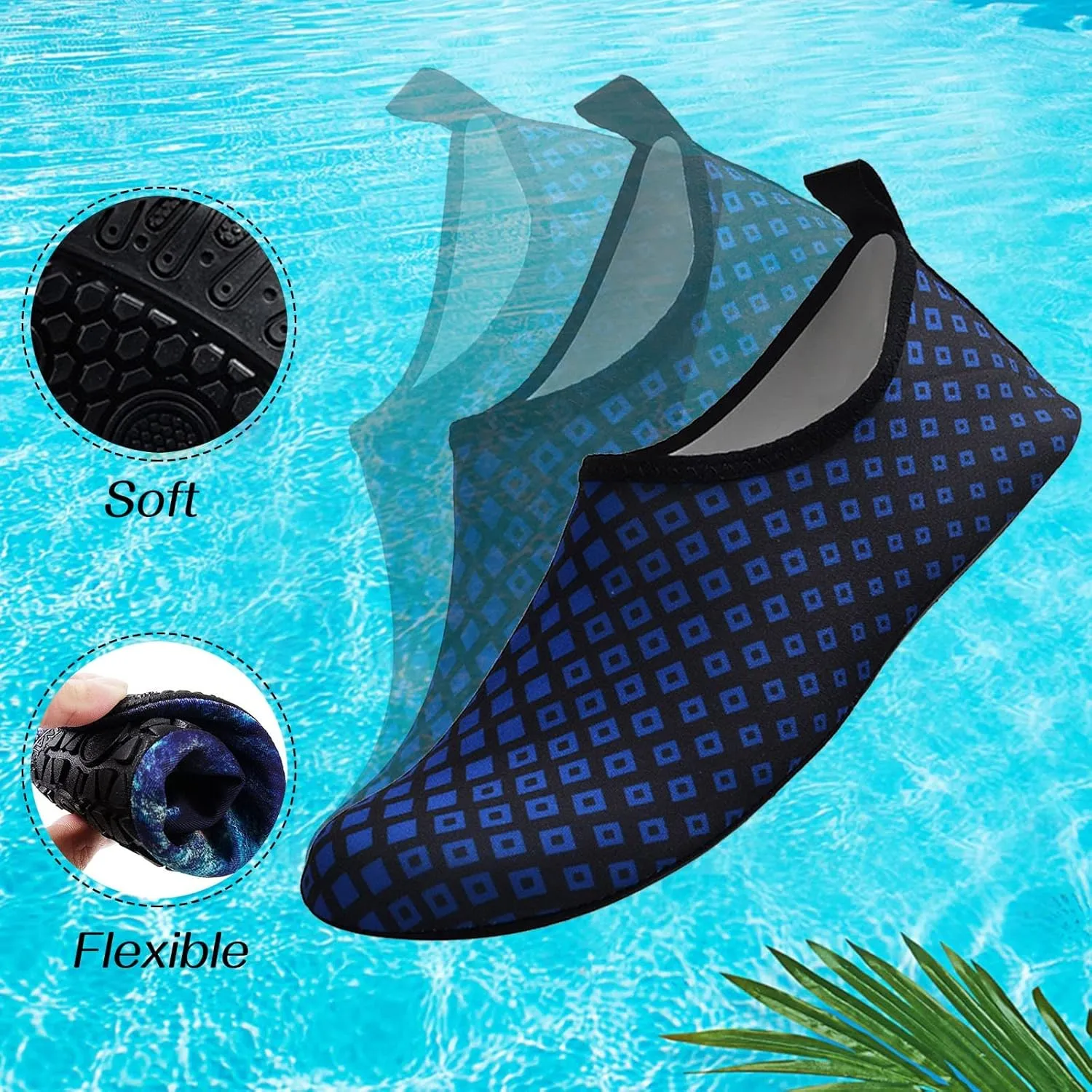 Water Shoes for Surfing Swimming Beach Pool Barefoot Aqua Quick Dry Mens Womens Hiking Kayaking Diving Yoga Lightweight Design