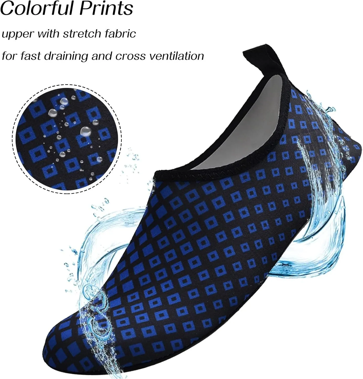Water Shoes for Surfing Swimming Beach Pool Barefoot Aqua Quick Dry Mens Womens Hiking Kayaking Diving Yoga Lightweight Design