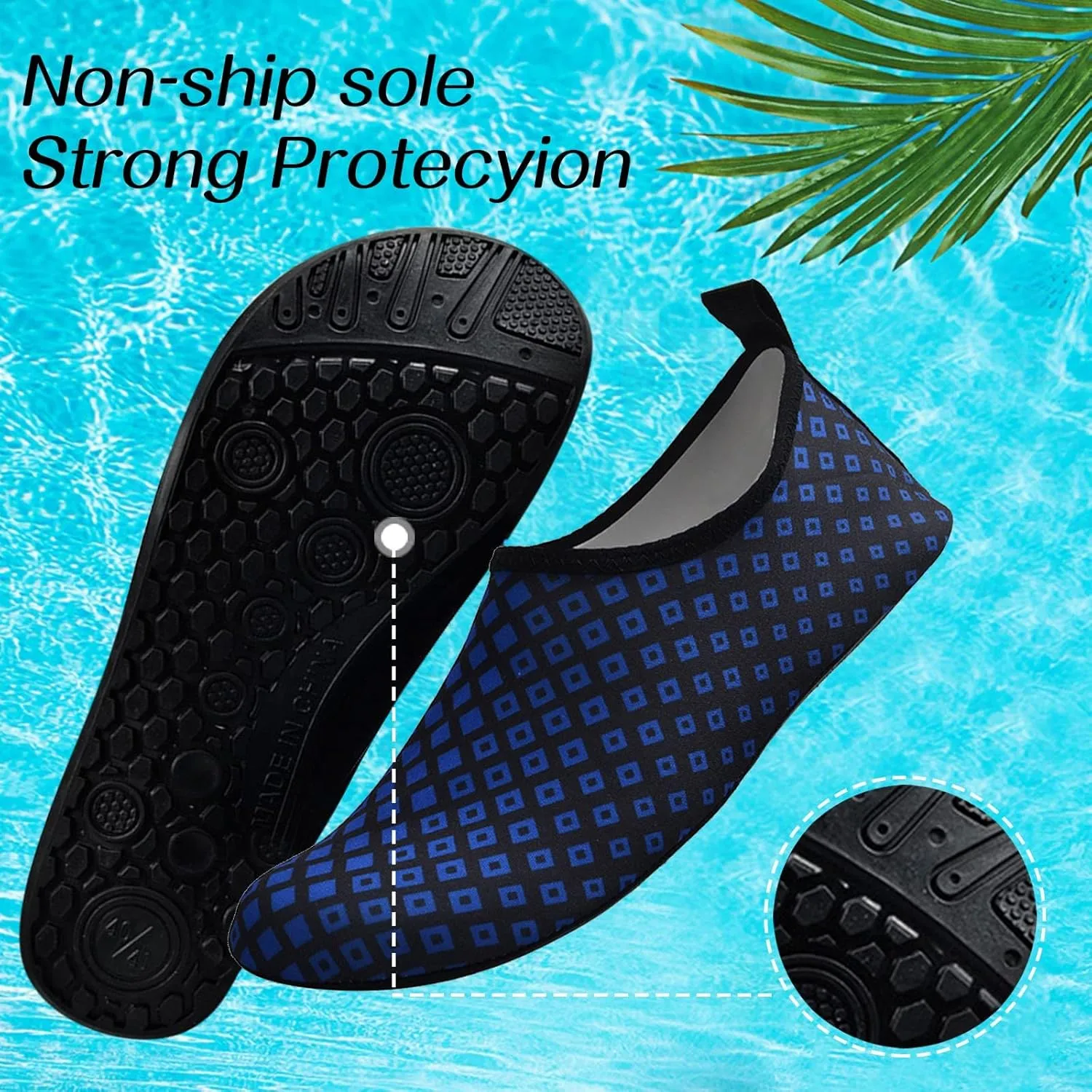 Water Shoes for Surfing Swimming Beach Pool Barefoot Aqua Quick Dry Mens Womens Hiking Kayaking Diving Yoga Lightweight Design