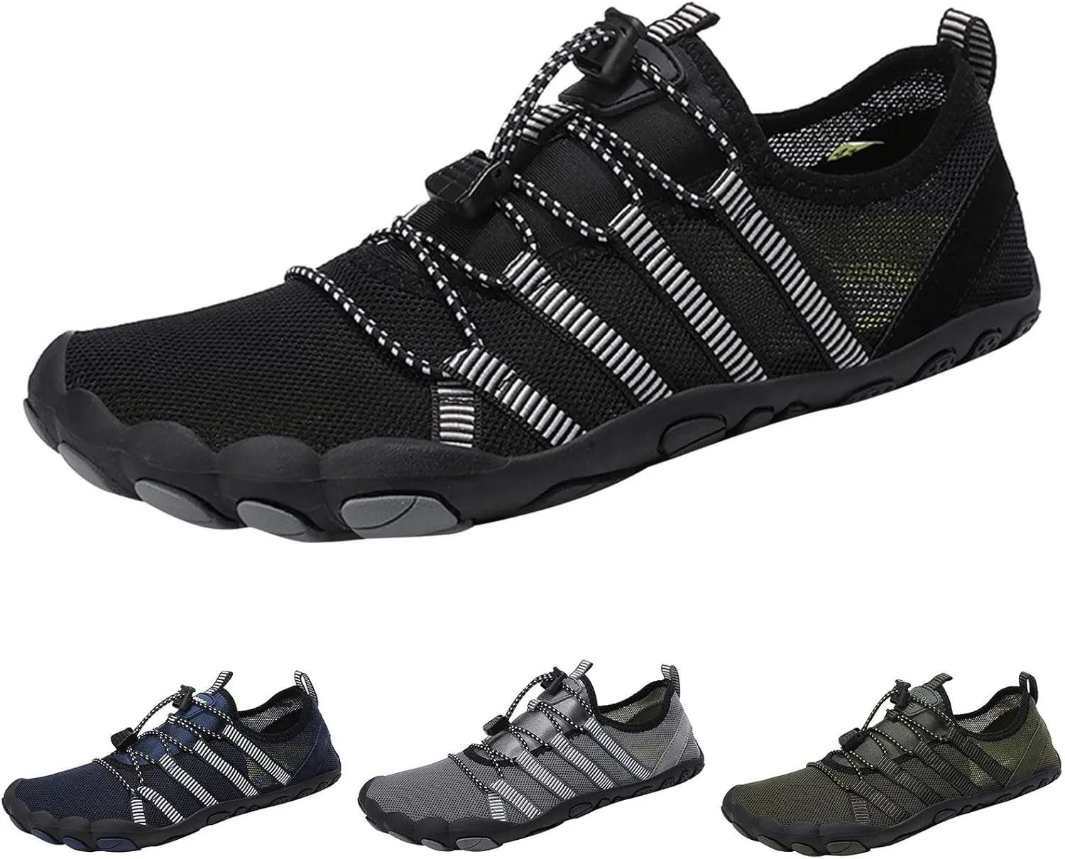 Water Shoes Men Wide Breathable Non Slip Athletic Water Shoes for Hiking Water Shoes for Men Wide Width Outdoor Water Sandal for Water Sports Travel Walk