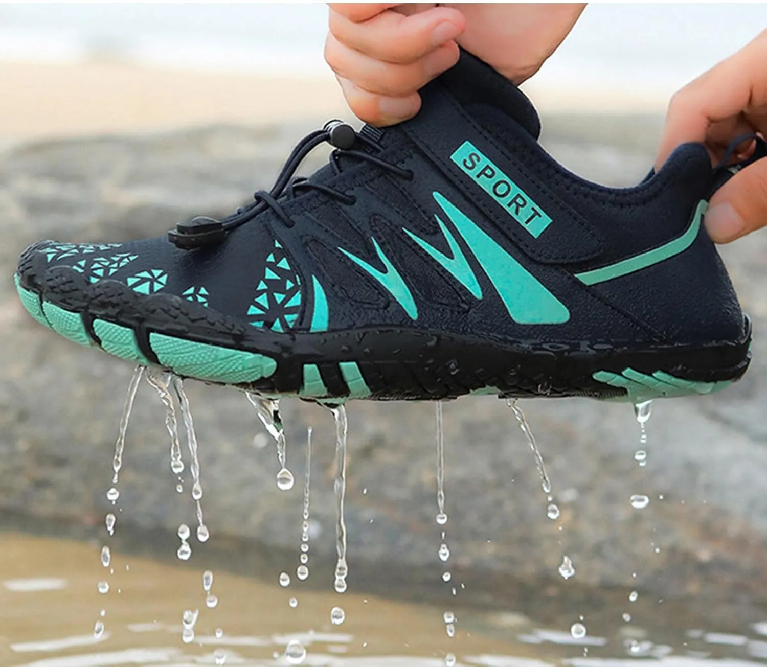 Water Shoes Men Wide Width Breathable Non Slip Athletic Water Hiking Shoes Women Mens Water Shoes Size 14 Wide Outdoor Water Sandal for Swimming Fishing