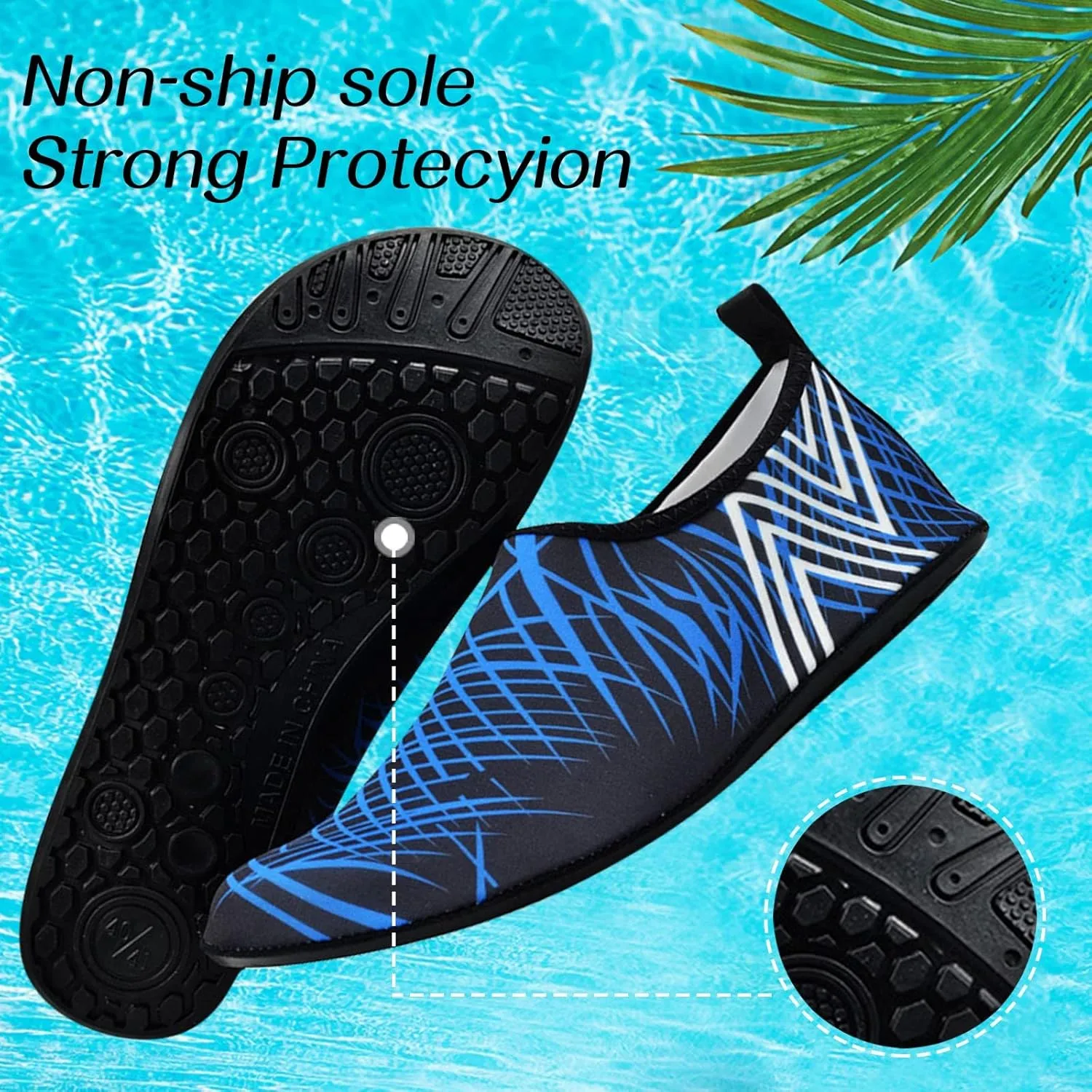Water Shoes Women Men Quick Dry Barefoot Aqua Beach Swim Pool Surf Yoga Hiking Kayaking Lightweight Non Slip Outdoor Activities