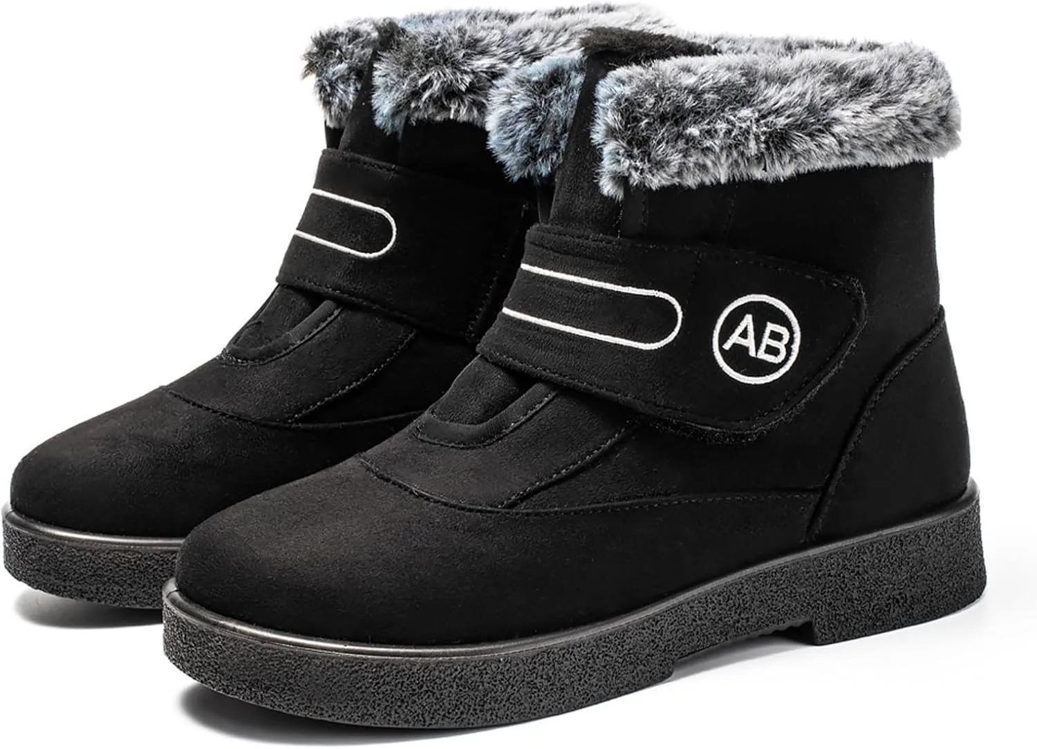 Winter Boots For Women Waterproof Waterproof Snow Boots Fur Lined Ankle Booties Warm Mid Calf Boots Outdoor Shoes