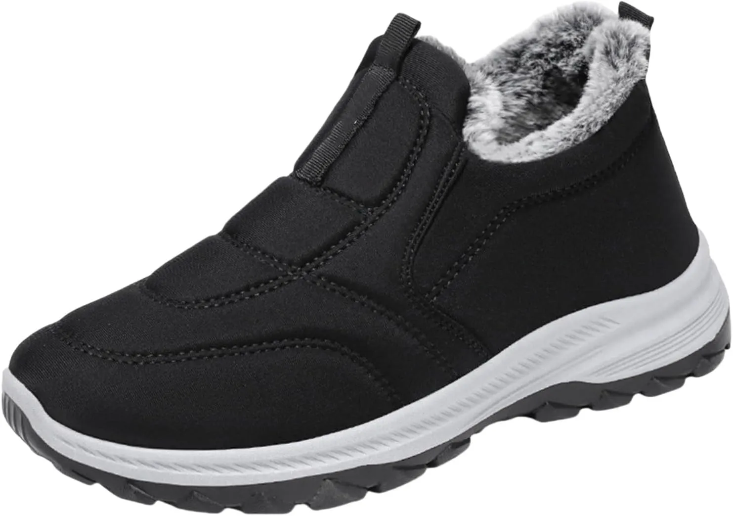 Winter Boots Women Wide Width Slip On Snow Boots Ladies for Women Boot with Comfort Barefoot Shoes Grounded Footwear Hiking Fall Boots for Women 2024 Men's Snow Booties