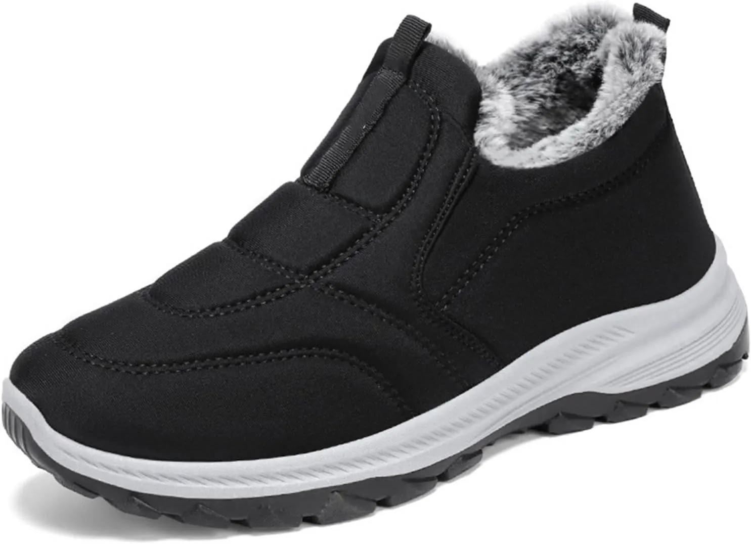 Winter Boots Women Wide Width Slip On Snow Boots Ladies for Women Boot with Comfort Barefoot Shoes Grounded Footwear Hiking Fall Boots for Women 2024 Men's Snow Booties
