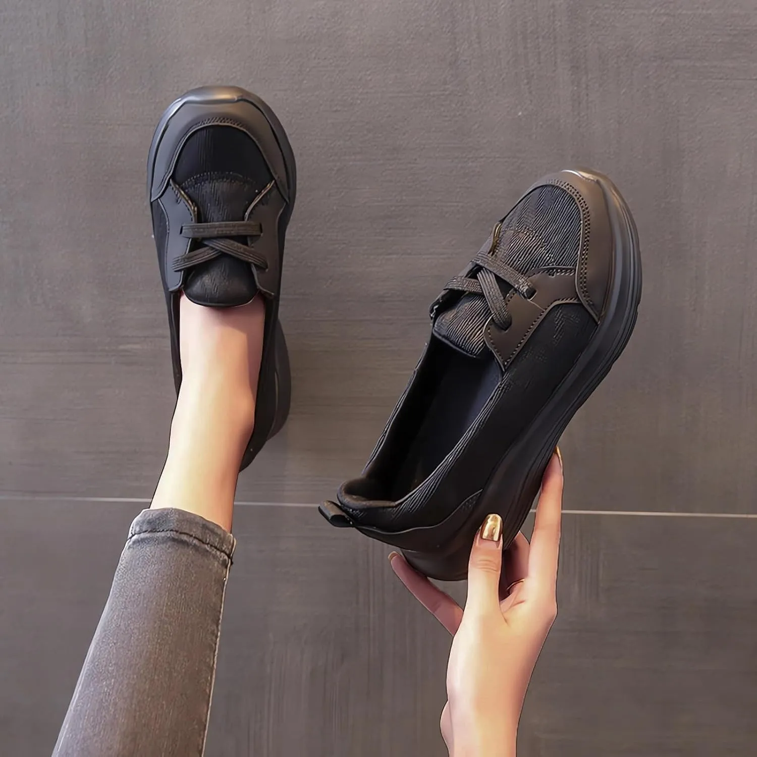 Women Comfy Orthopedic Walking Shoes 2025 New Breathable Slip On Arch Support Non-Slip Sneakers Loafers Flats Comfort Wide Width Fit Slip-Ins Boat Shoes on Casual Soft Sole Low Top