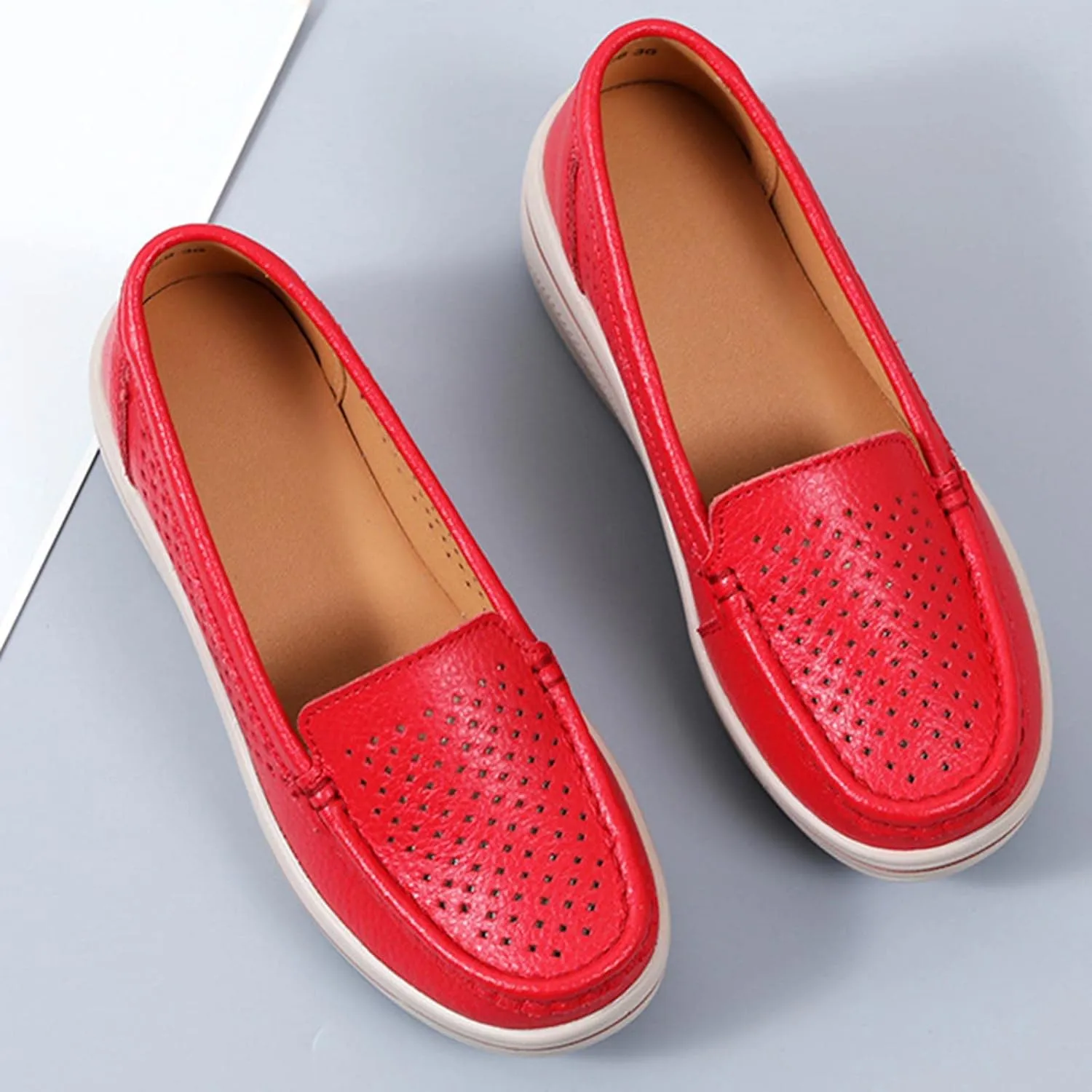 Women Slip On Loafers Comfort Platform Summer Sandals Shoe Business Casual Walking Workout Shoes Beach Vacation Footwear