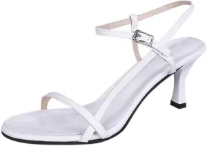Women's And Elegant Strappy High Heel Sandals With Thin Strap And Buckle Detail Wedge Women Sandal