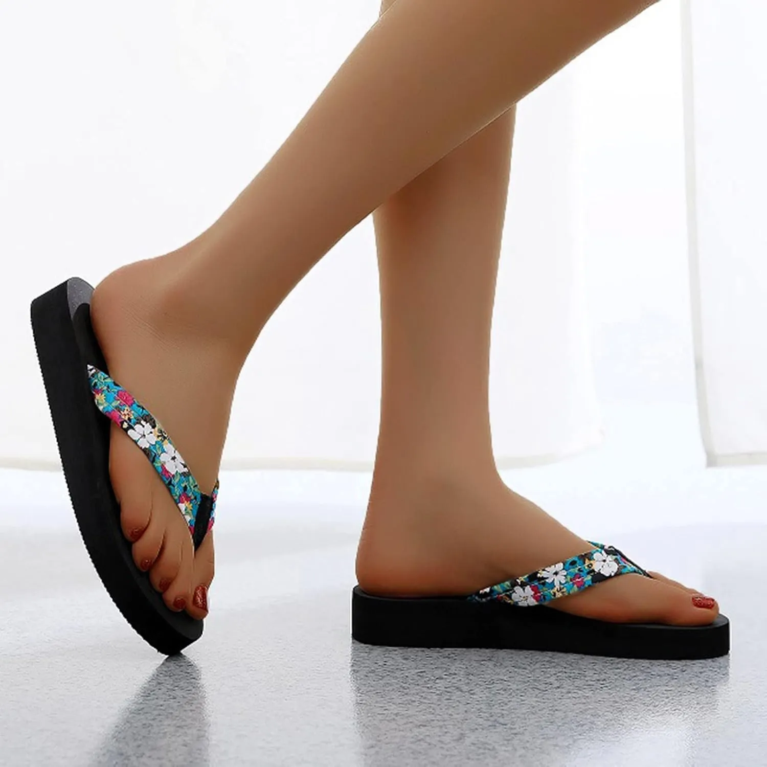 Womens Arch Support Flip Flops Women's Non Slip Casual Arch Support Flip Flops Beach Non Slip Slippers