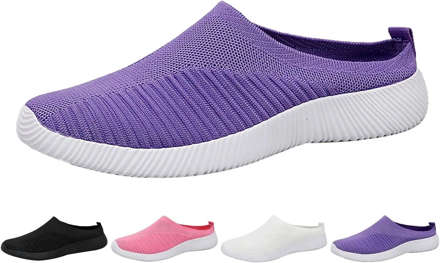 Women's Backless Slip on Mesh Sneakers Shoes Running Shoes for Men Casual Casual Shoes Fashion Sneakers 2025 Platform Tennis Shoe White Loafers