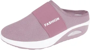 Womens Backless Sneakers Mesh Slip-on Mule Shoes Womens Running Shoes High Top Black Casual Shoes Black Sneakers Platform Tennis Shoe Loafers Casual Slip On