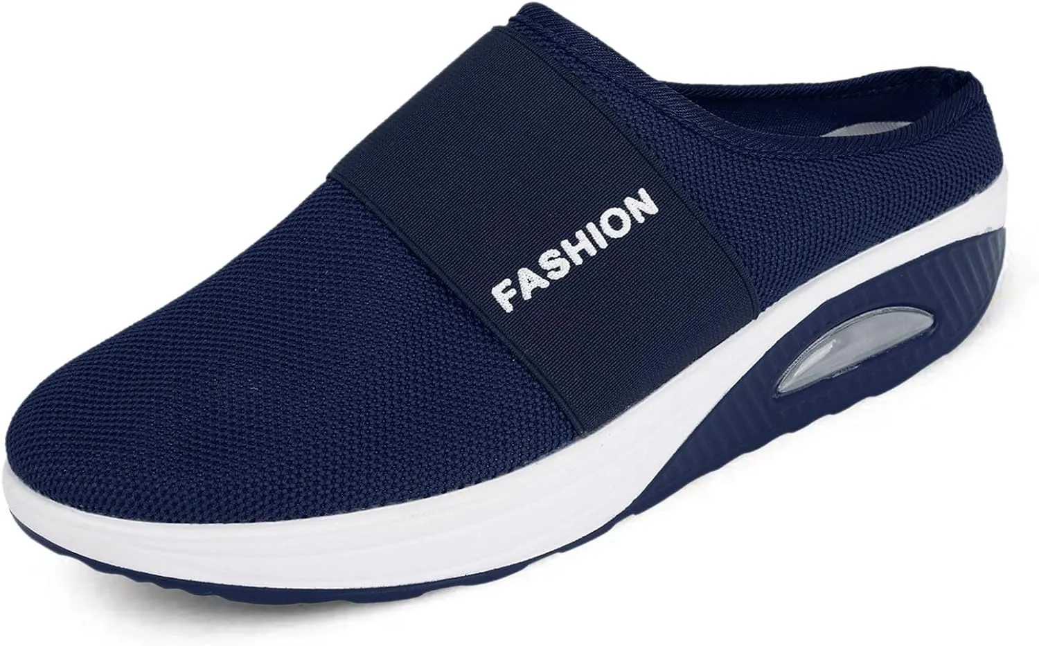 Women's Backless Walking Sneakers Summer Slip-on Non Slip Work Shoes Women Dressy Slip On Shoes Casual Chunky Sneakers Red Tennis Shoe Casual Loafers