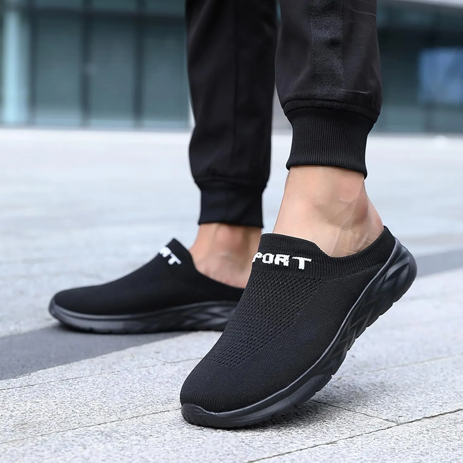 Women's Backless Walking Sneakers Summer Slip-on Running Shoes for Women Wide Dress Casual Shoes High Top Sneakers Black Tennis Shoe Loafers Casual Slip On