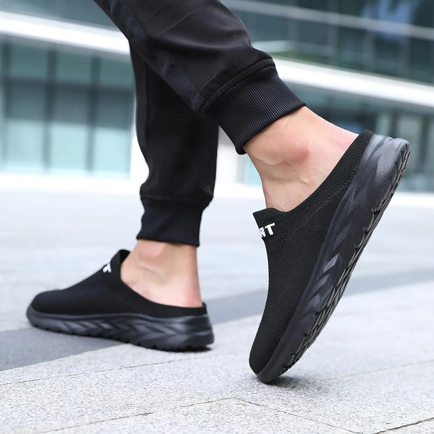 Women's Backless Walking Sneakers Summer Slip-on Running Shoes for Women Wide Dress Casual Shoes High Top Sneakers Black Tennis Shoe Loafers Casual Slip On