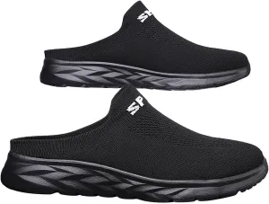 Women's Backless Walking Sneakers Summer Slip-on Running Shoes for Women Wide Dress Casual Shoes High Top Sneakers Black Tennis Shoe Loafers Casual Slip On