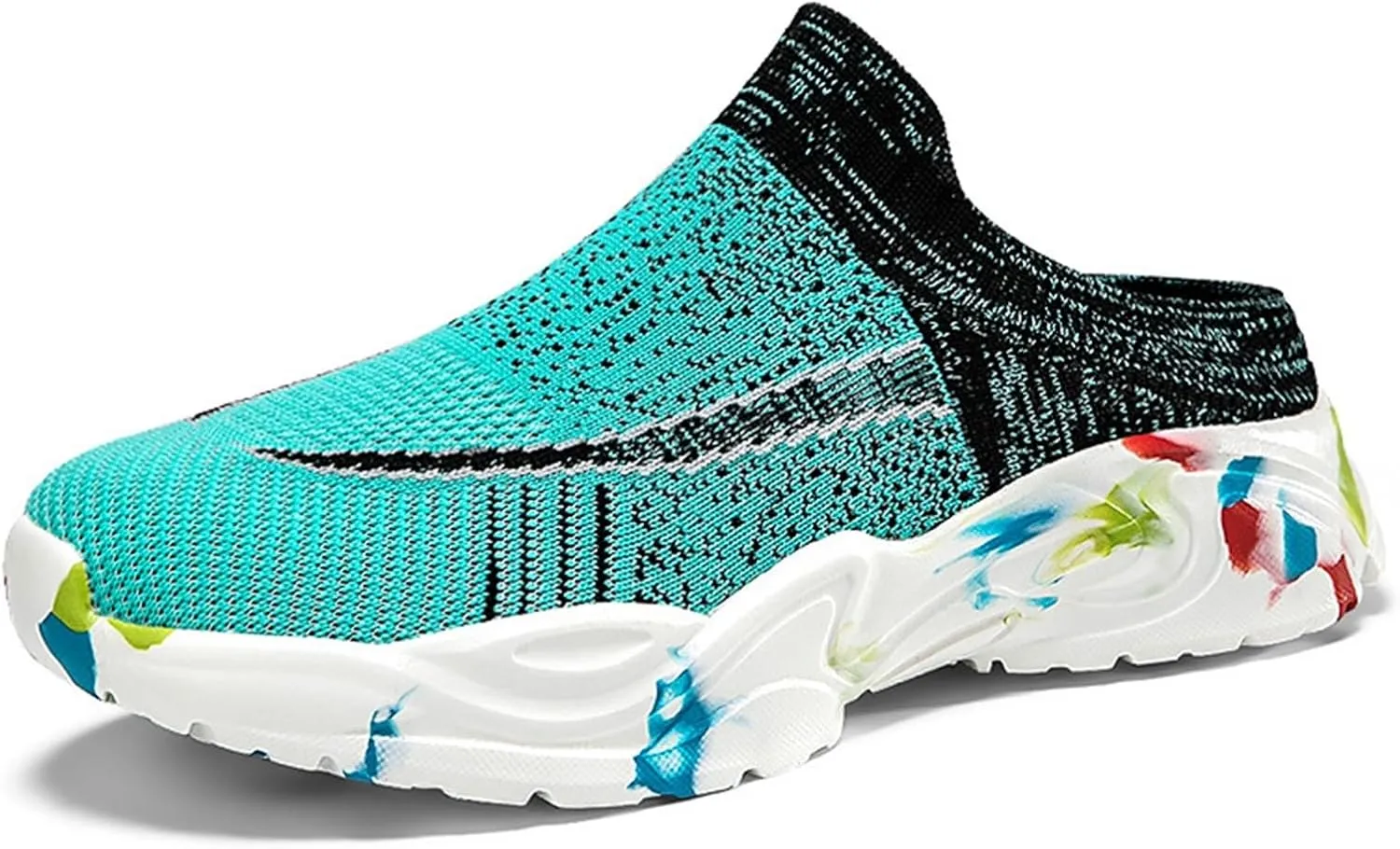 Women's Backless Walking Sneakers Summer Slip-on Running Shoes for Women Wide Dress Casual Shoes High Top Sneakers Black Tennis Shoe Loafers Casual Slip On