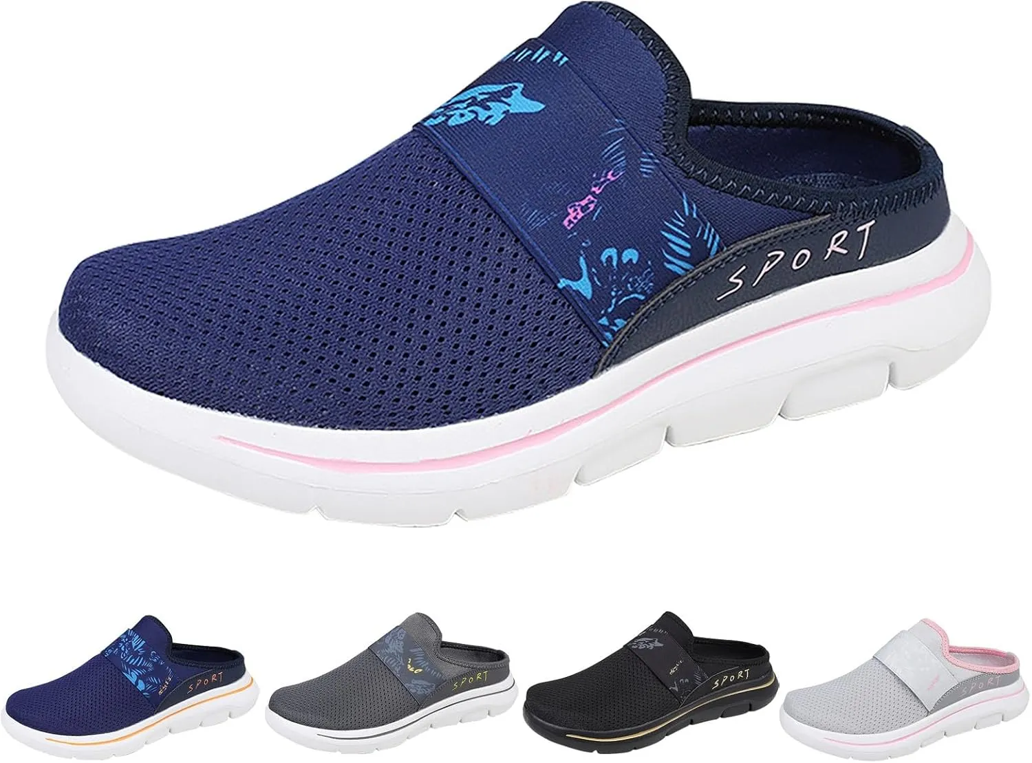 Women's Backless Walking Sneakers Summer Slip-on Slip On Shoes Women High Top Casual Dress Shoes Wedge Sneakers Waterproof Tennis Shoe Cross Trainer Shoe