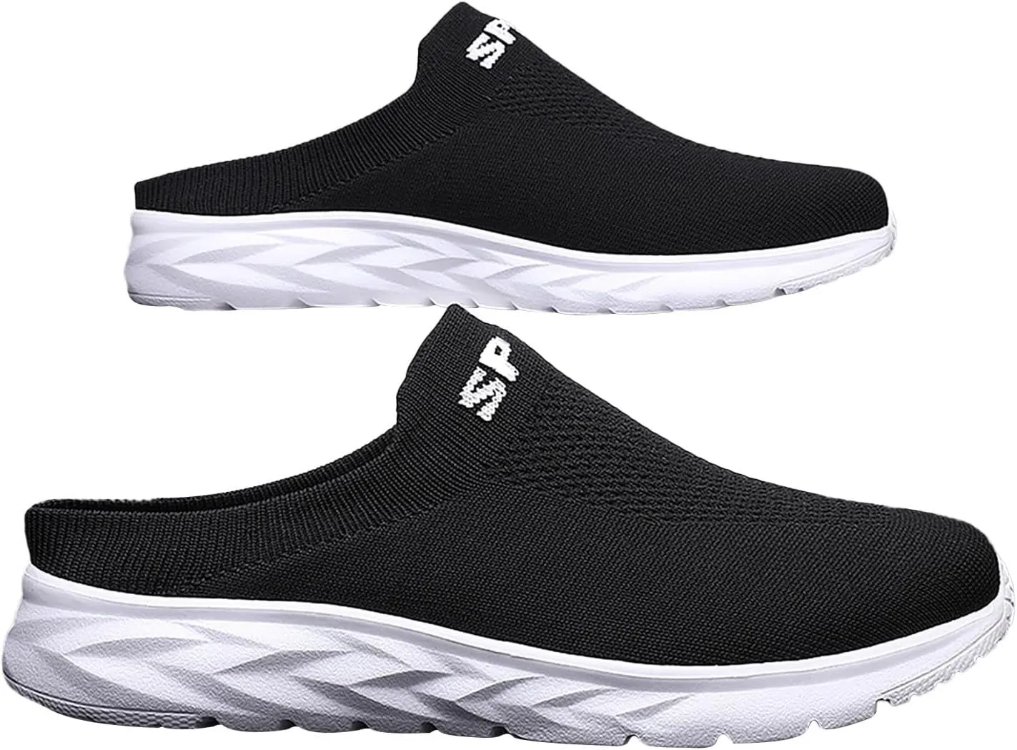 Women's Backless Walking Sneakers Summer Slip-on Tennis Shoes Womens Mesh Breathable Dress Casual Shoes Waterproof Sneakers Black Tennis Shoe White Loafers