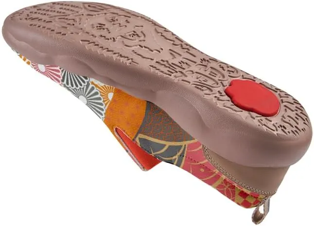 Women's Casual Loafers Floral Art Slip On Sneakers Travel Shoes